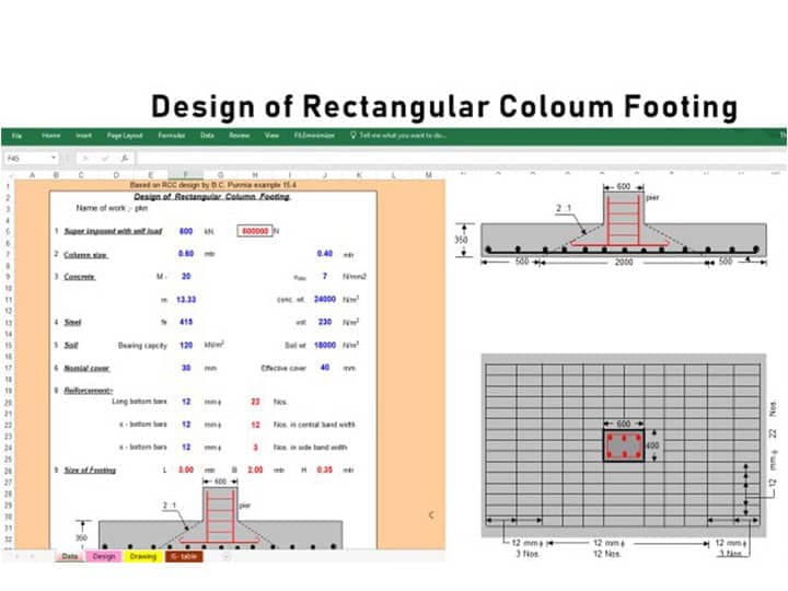 Download Design of Rectangular Column Footing