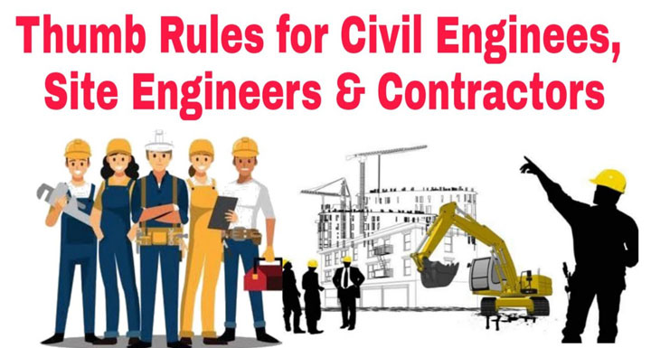 Civil Engineering Thumb Rules ? Common Must Know Construction Rules