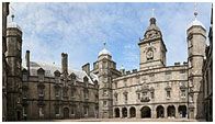 Seventeenth Century Quadrangle of Heriot's Hospital, Edinburgh, of the Scots Baronial style